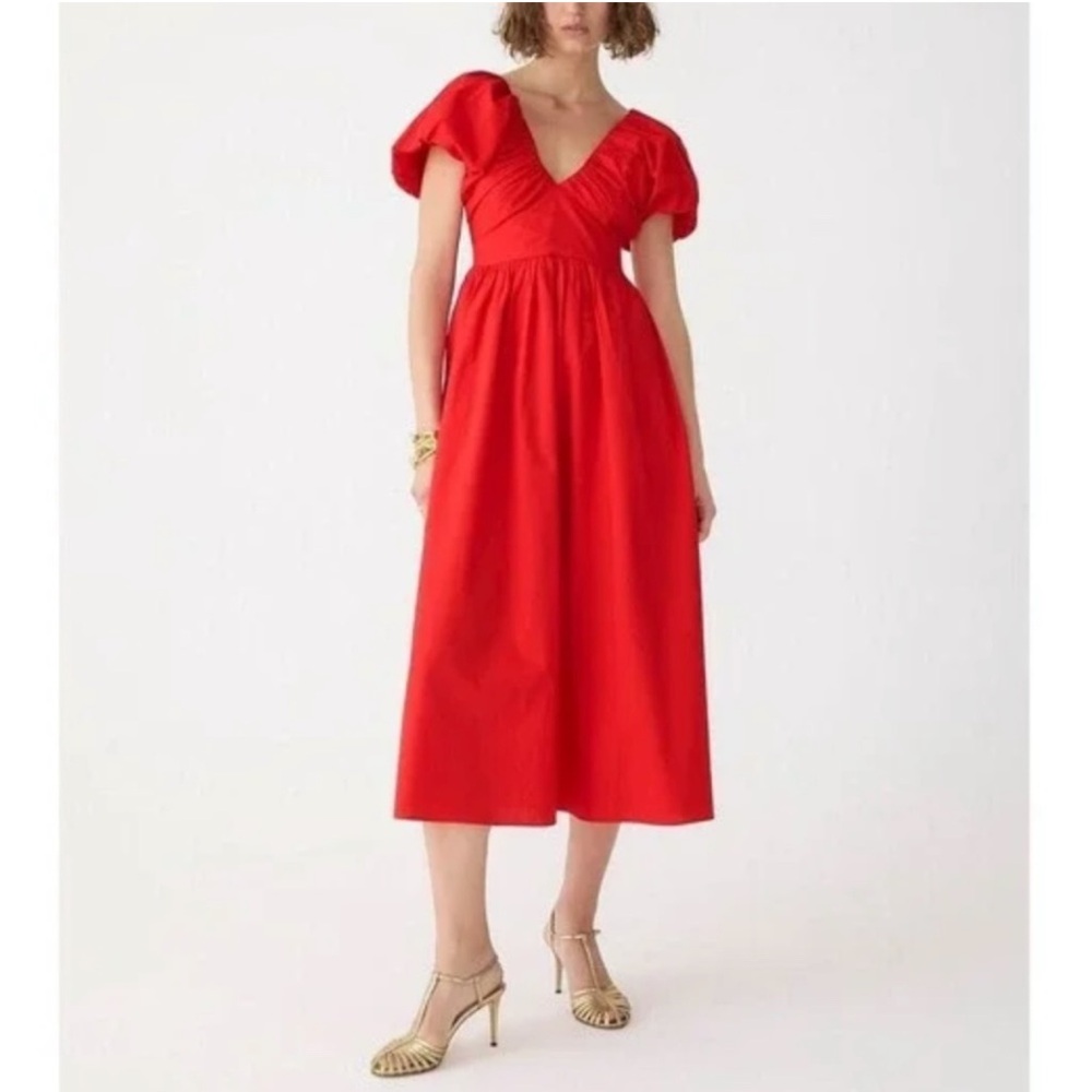 J.Crew STUNNING Cecily Dress in Cotton Poplin Size 4, NWOT